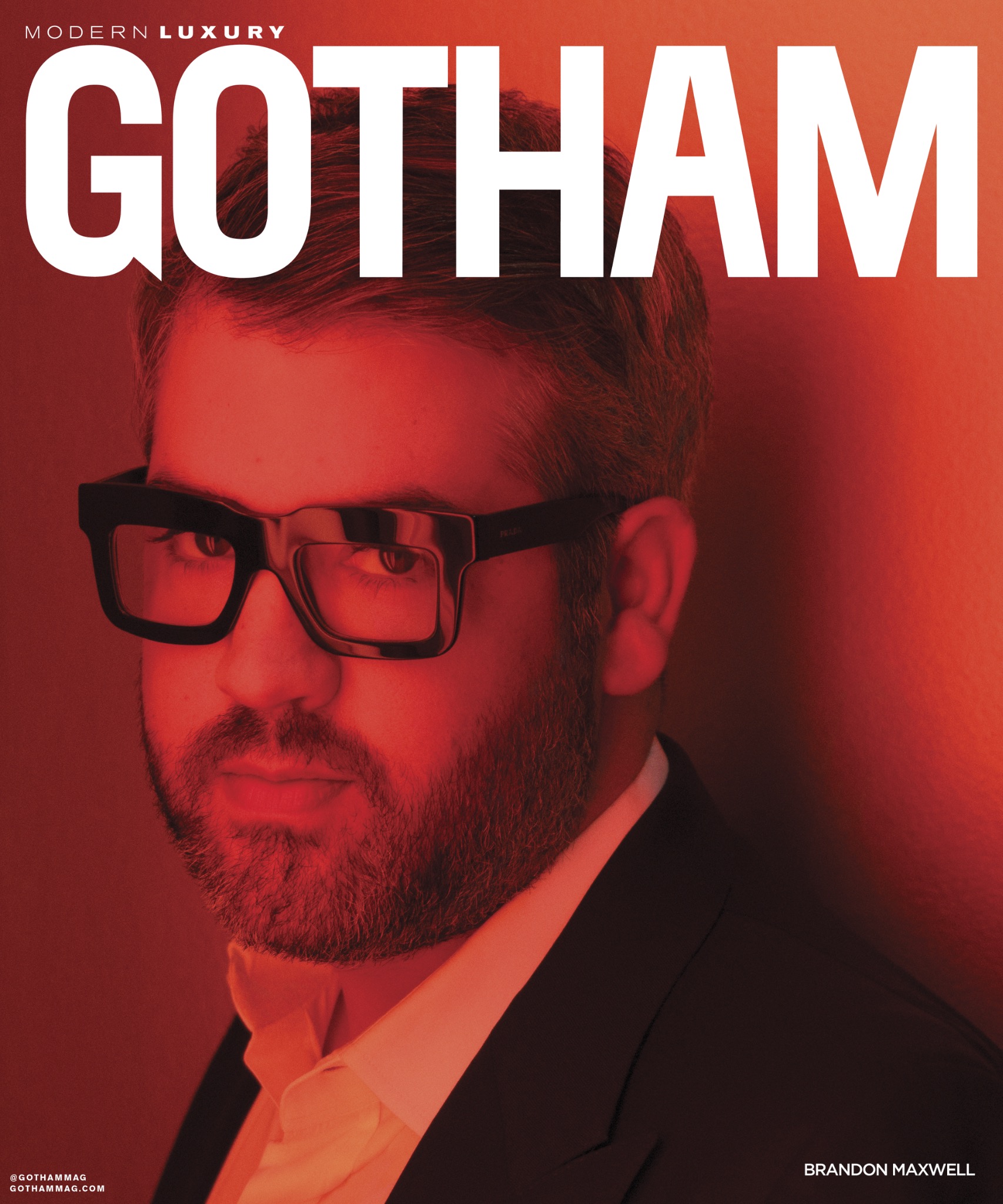 Gotham cover featuring Brandon Maxwell