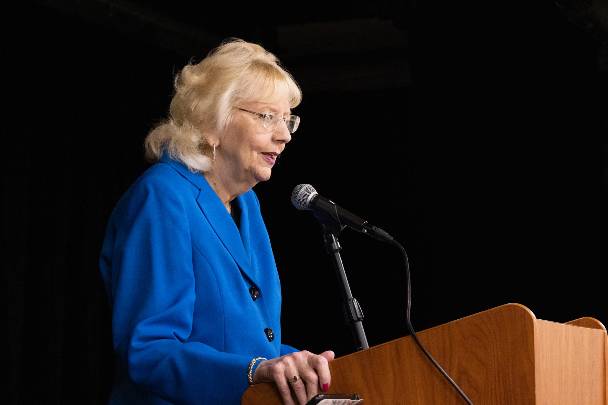 Guest speaking at the poetry event